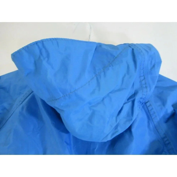 REI Co-op Rain Shell Blue Mens Vintage Raincoat Zip-up w Hood Nylon Small Jacket - Picture 6 of 12